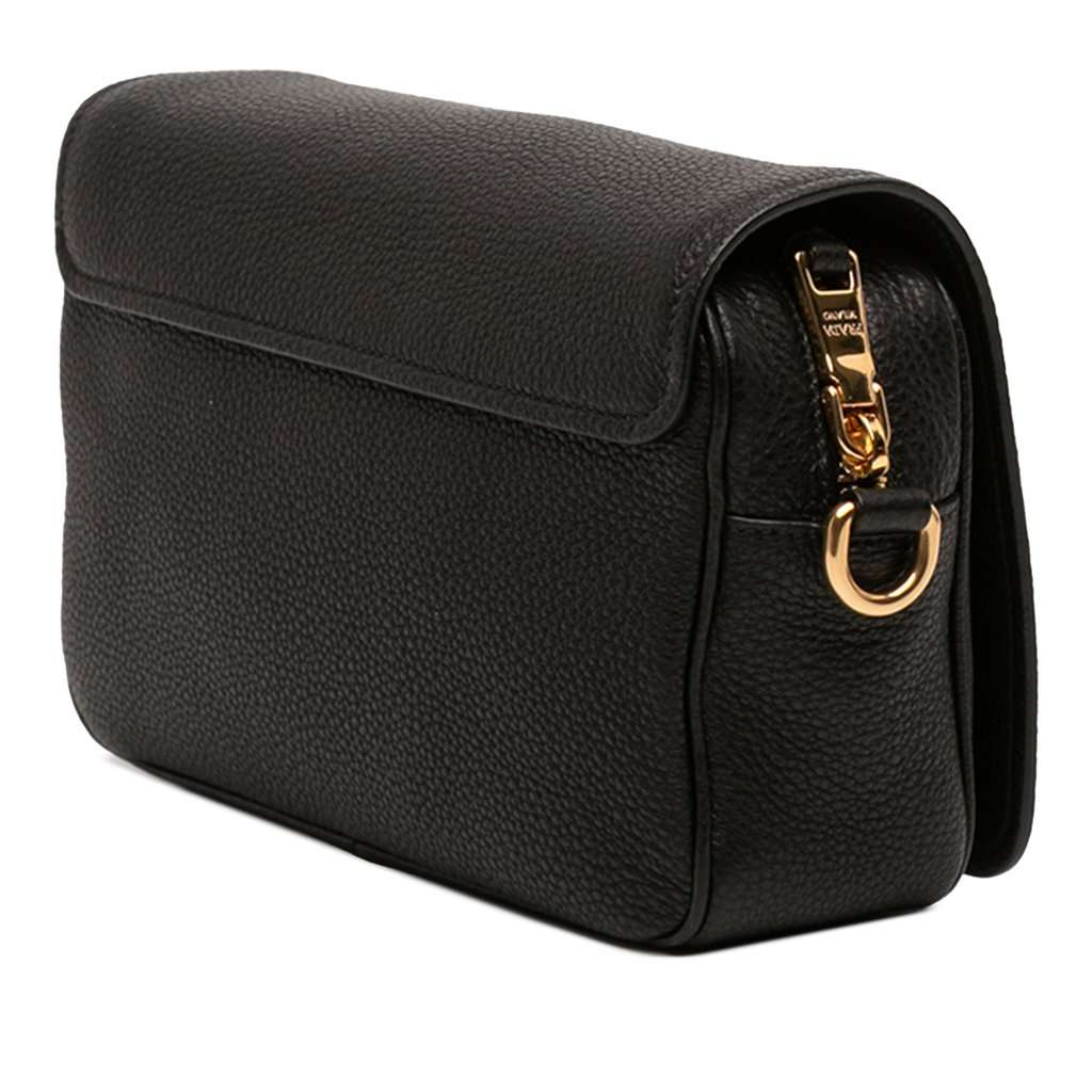 Prada Vitello Phenix Flap Crossbody Black Leather Good condition - Back View