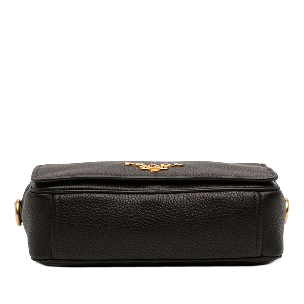 Prada Vitello Phenix Flap Crossbody Black Leather Good condition - Inside View