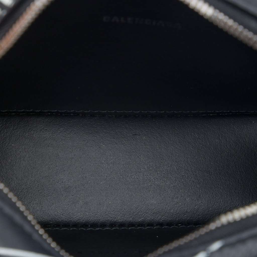 Balenciaga Leather Logo Print Everyday Camera Bag XS Black Leather Very good - Model View