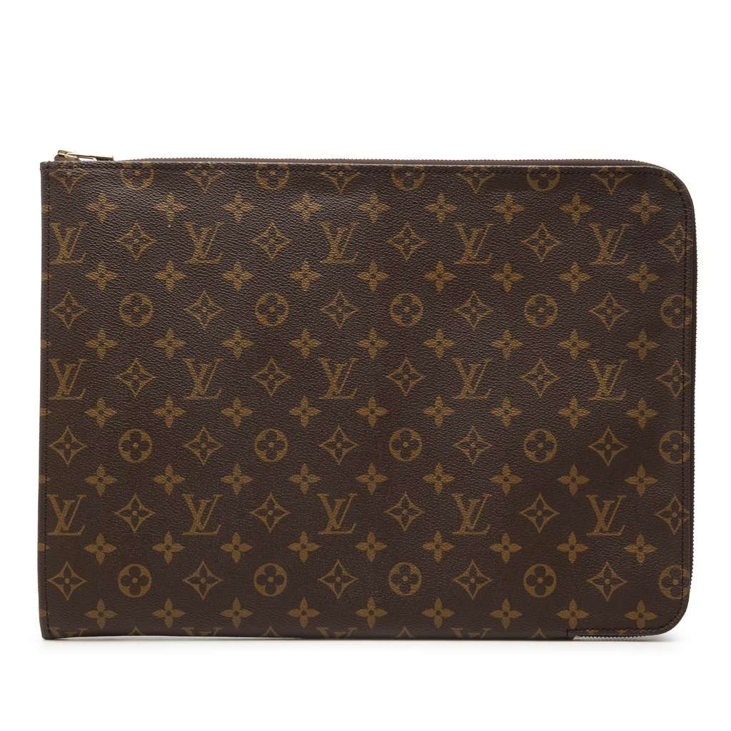 Louis Vuitton Monogram Poche Documents Portfolio Brown Very good condition - Front View