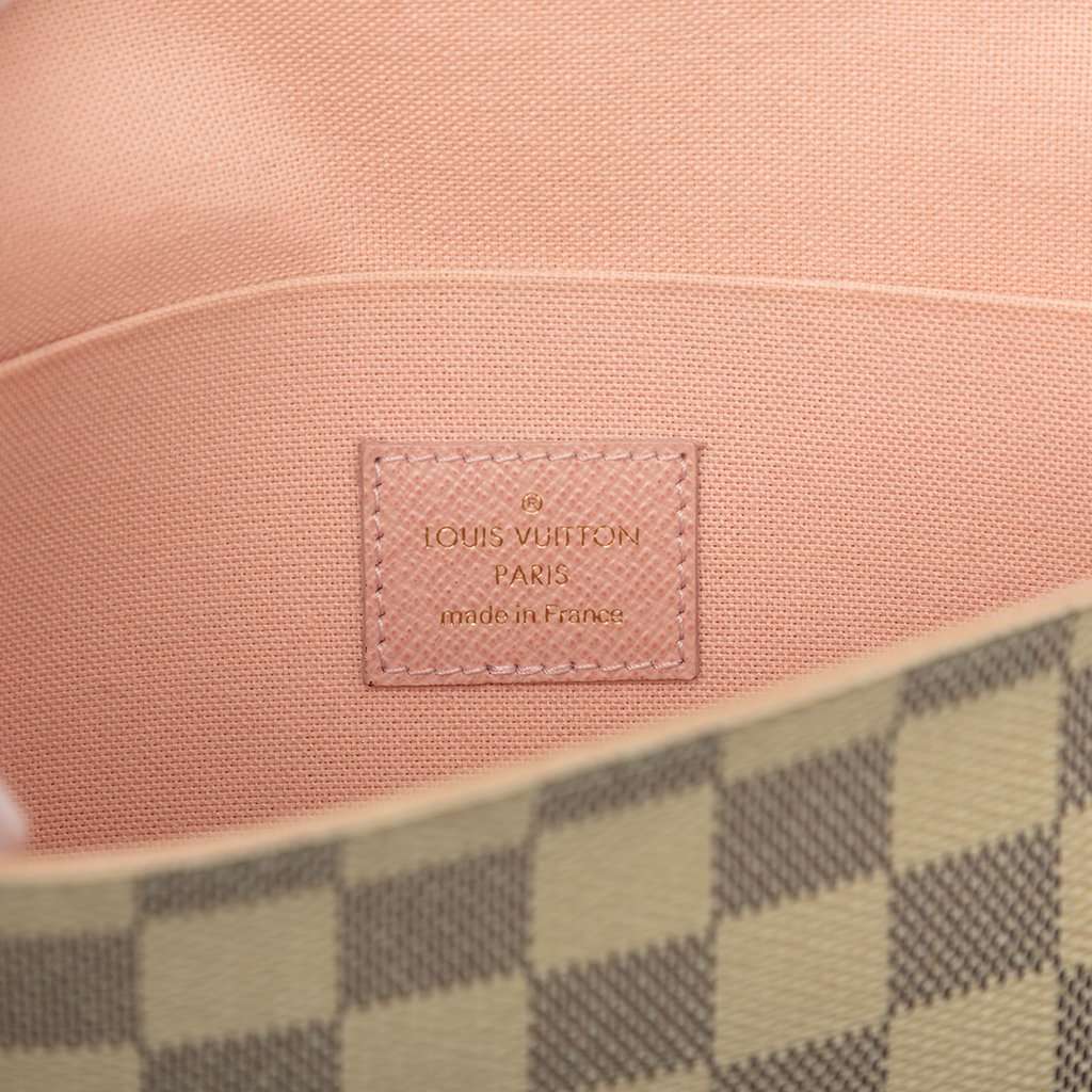 Louis Vuitton Damier Azur Pochette Felicie White Very good - Box View