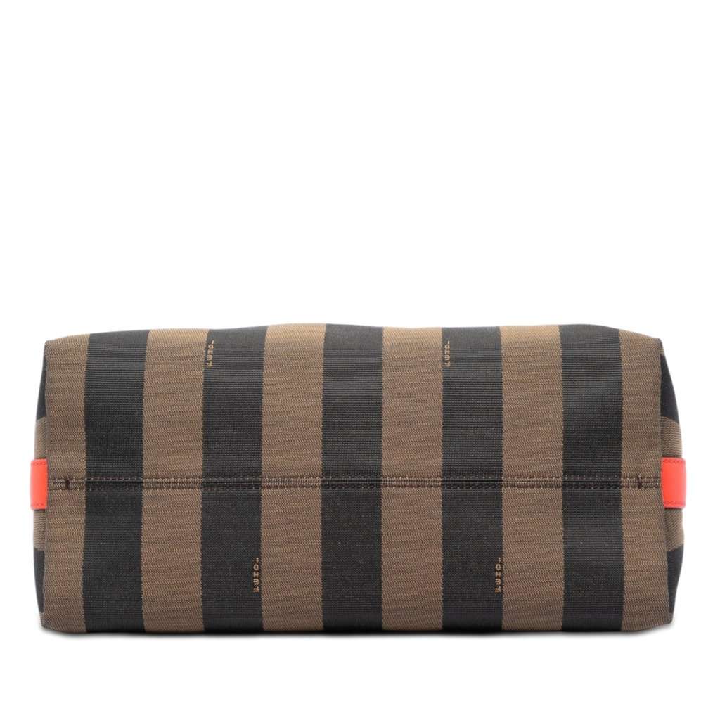 Fendi Pequin Canvas Shoulder Bag Brown Very good condition - Inside View