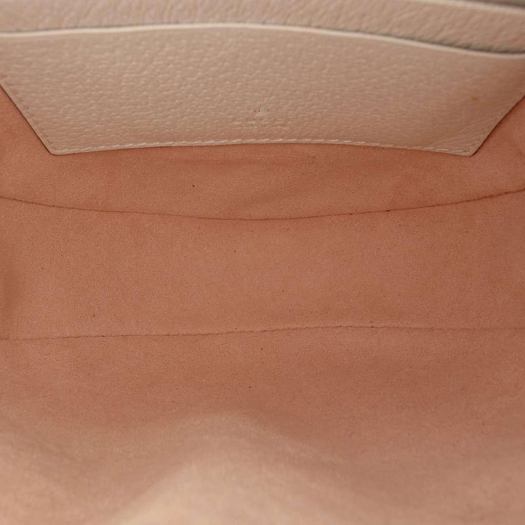 Gucci Mini Leather Round Ophidia Backpack White Leather Very good - Model View