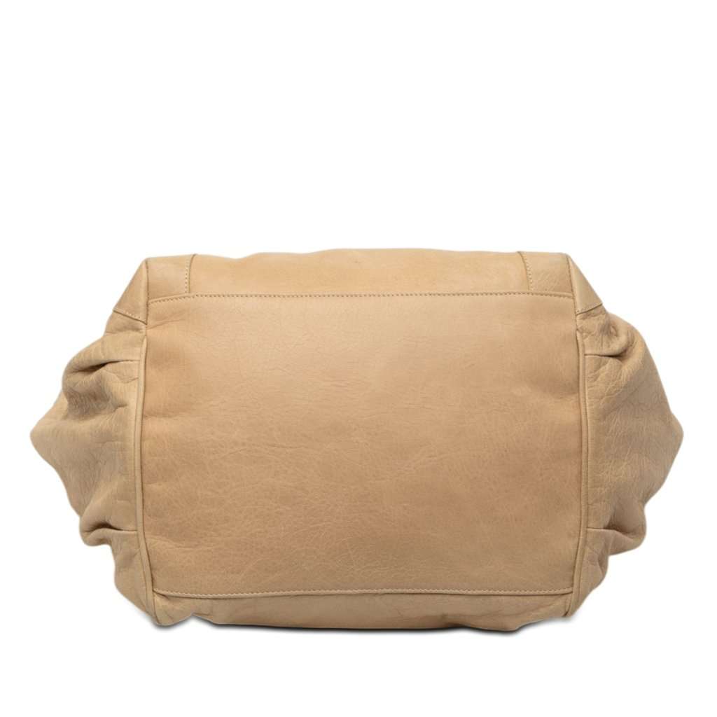 Balenciaga Lambskin Motocross Classic Sunday Tote Beige Leather Very good condition - Inside View
