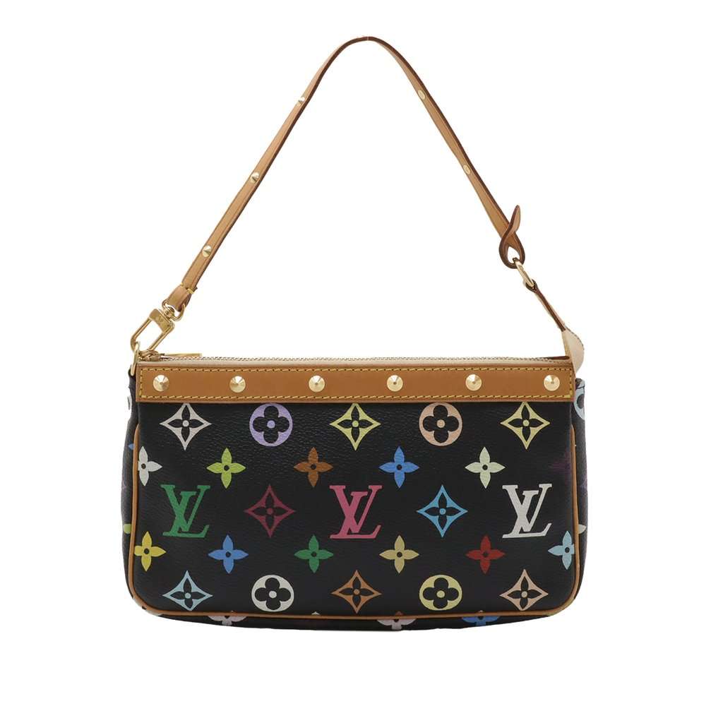 Louis Vuitton Monogram Multicolore Pochette Accessoires Black Very good - Front View