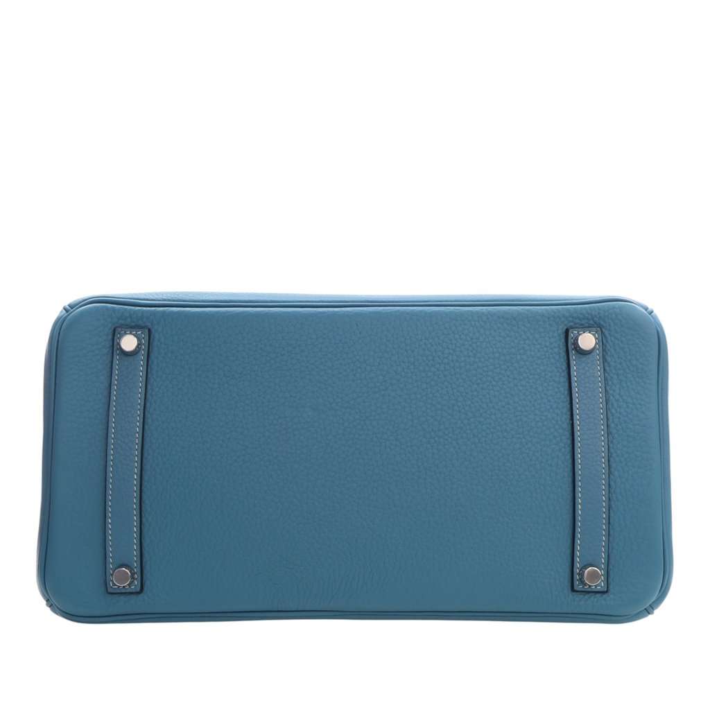 Hermès Togo Birkin Retourne 35 Blue Leather Very good - Box View
