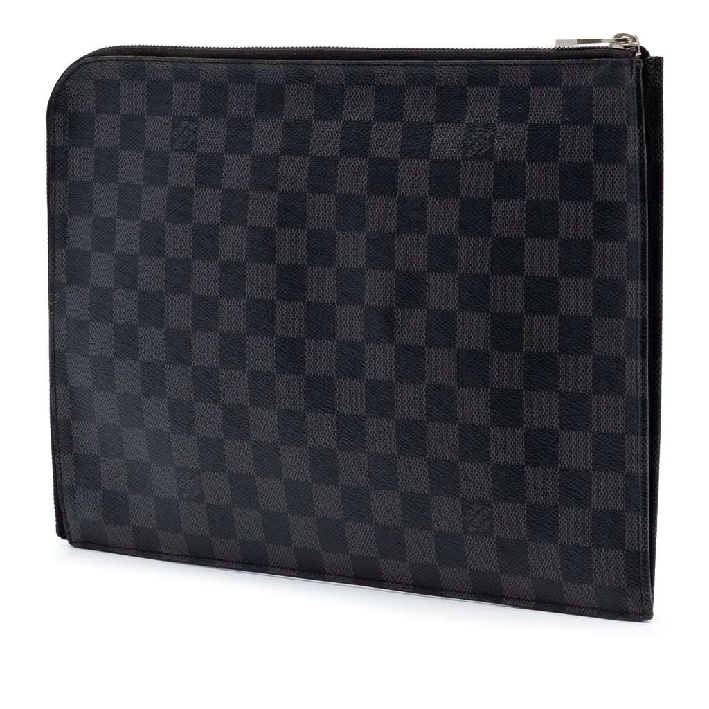 Louis Vuitton Damier Graphite Pochette Jour GM Black Very good - Back View