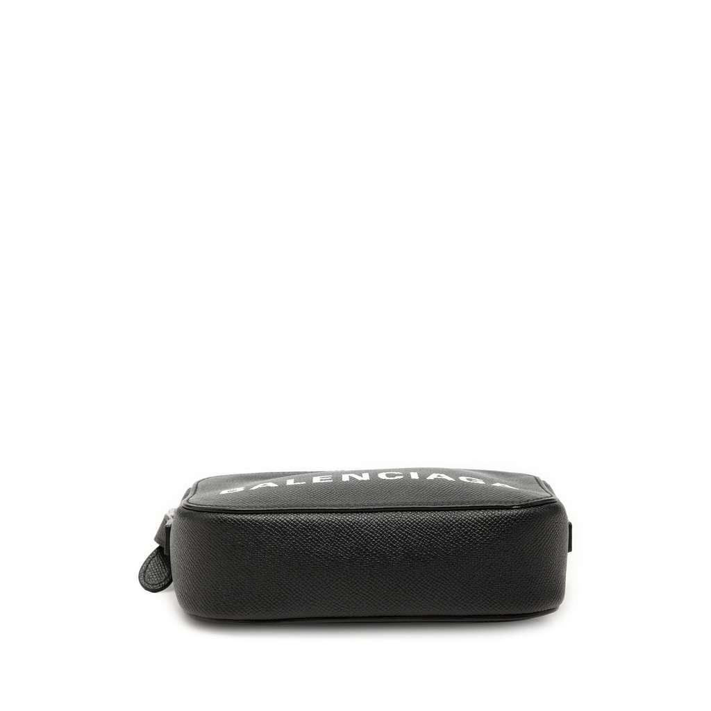 Balenciaga Grained Calfskin Logo Ville Camera Bag XS Black Leather Very good condition - Inside View