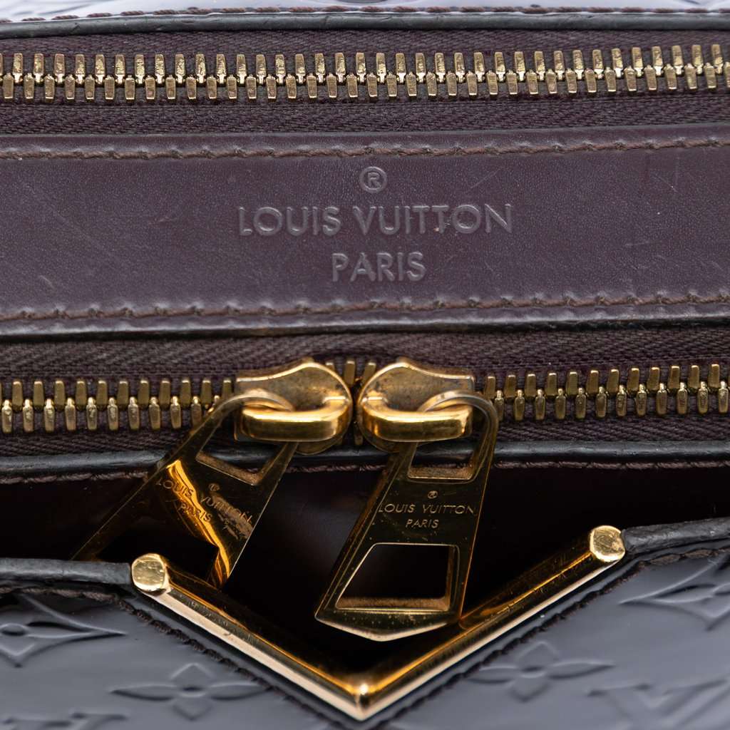 Louis Vuitton Monogram Vernis Melrose Purple Leather Very good condition - Box View