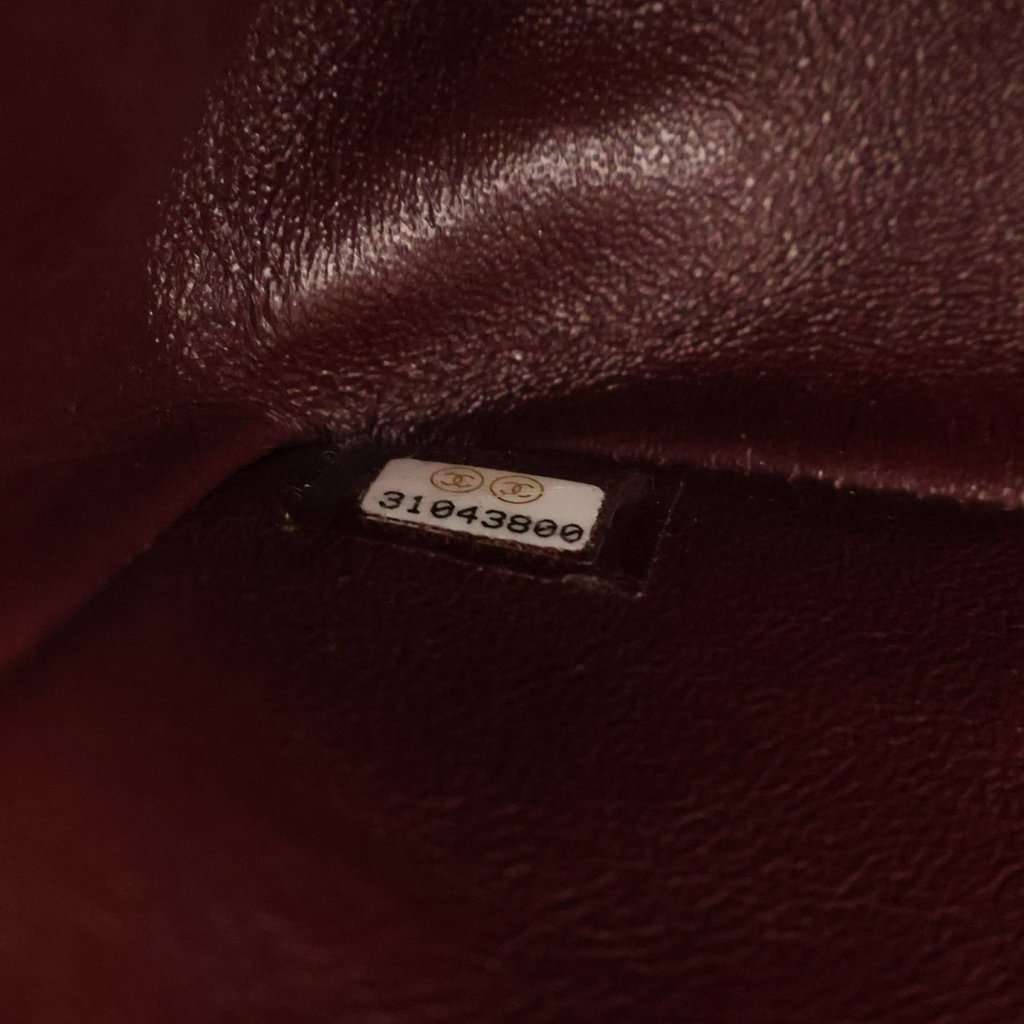 Chanel Medium Classic Lambskin Double Flap Black Leather Very good condition - Box View