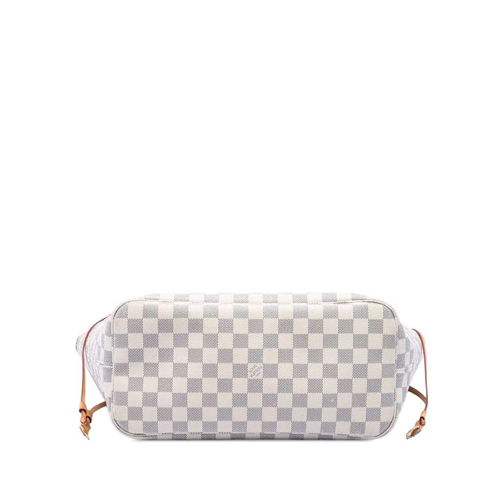 Louis Vuitton Damier Azur Neverfull MM White Very good condition - Inside View