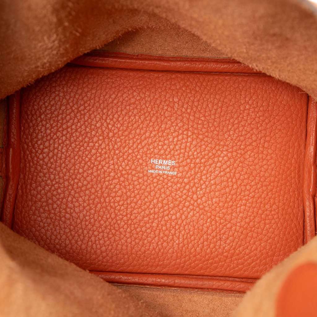 Hermès Clemence Picotin Lock 18 Orange Leather Very good condition - Model View