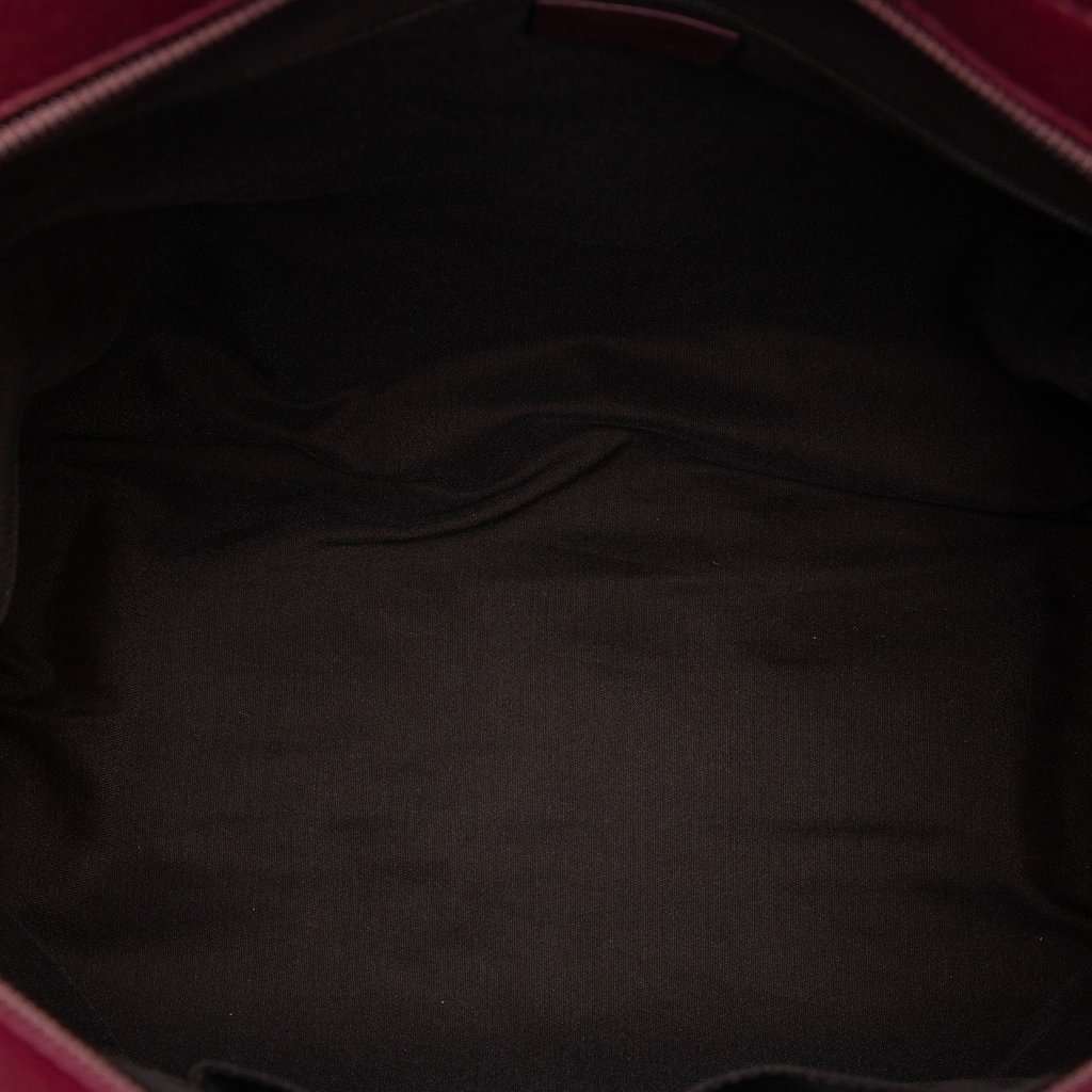 Gucci Guccissima Tender Bamboo Bar Tote Red Leather Very good condition - Model View