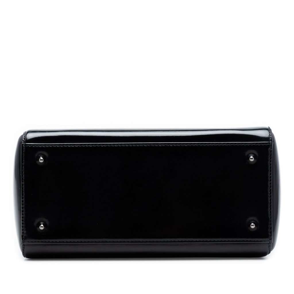 Dior Medium Patent Lady Dior Black Leather Very good condition - Inside View