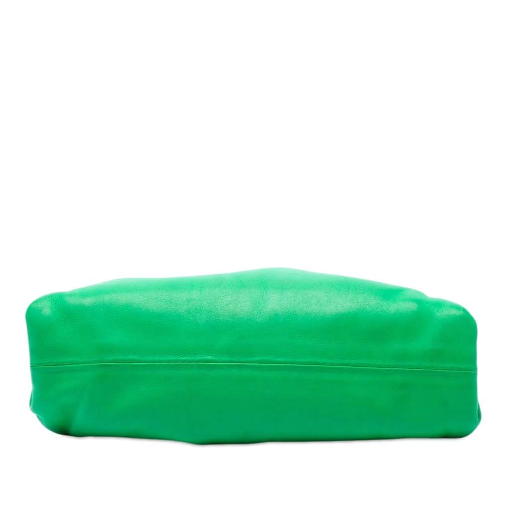 Bottega Veneta Lambskin The Mini Pouch Crossbody Green Leather Very good - Inside View