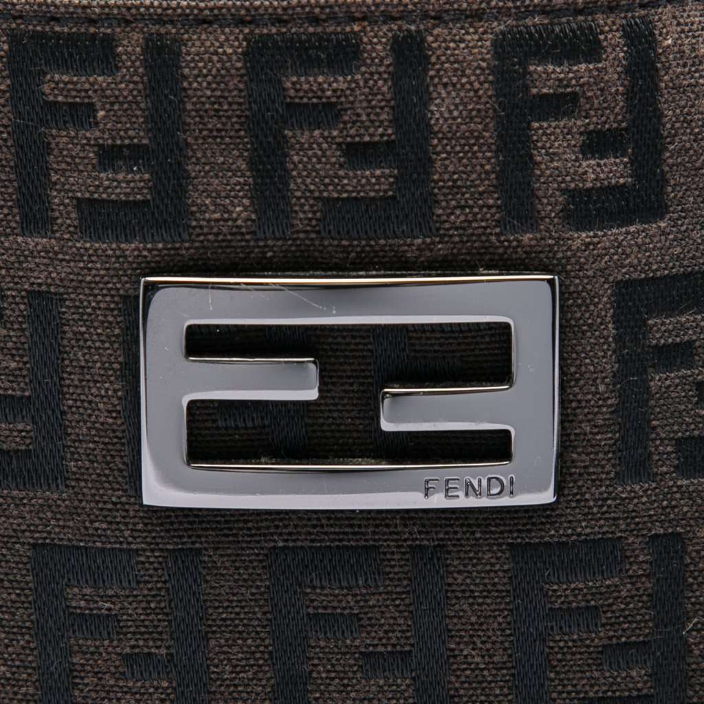 Fendi Zucchino Canvas Tote Brown Very good condition - Box View