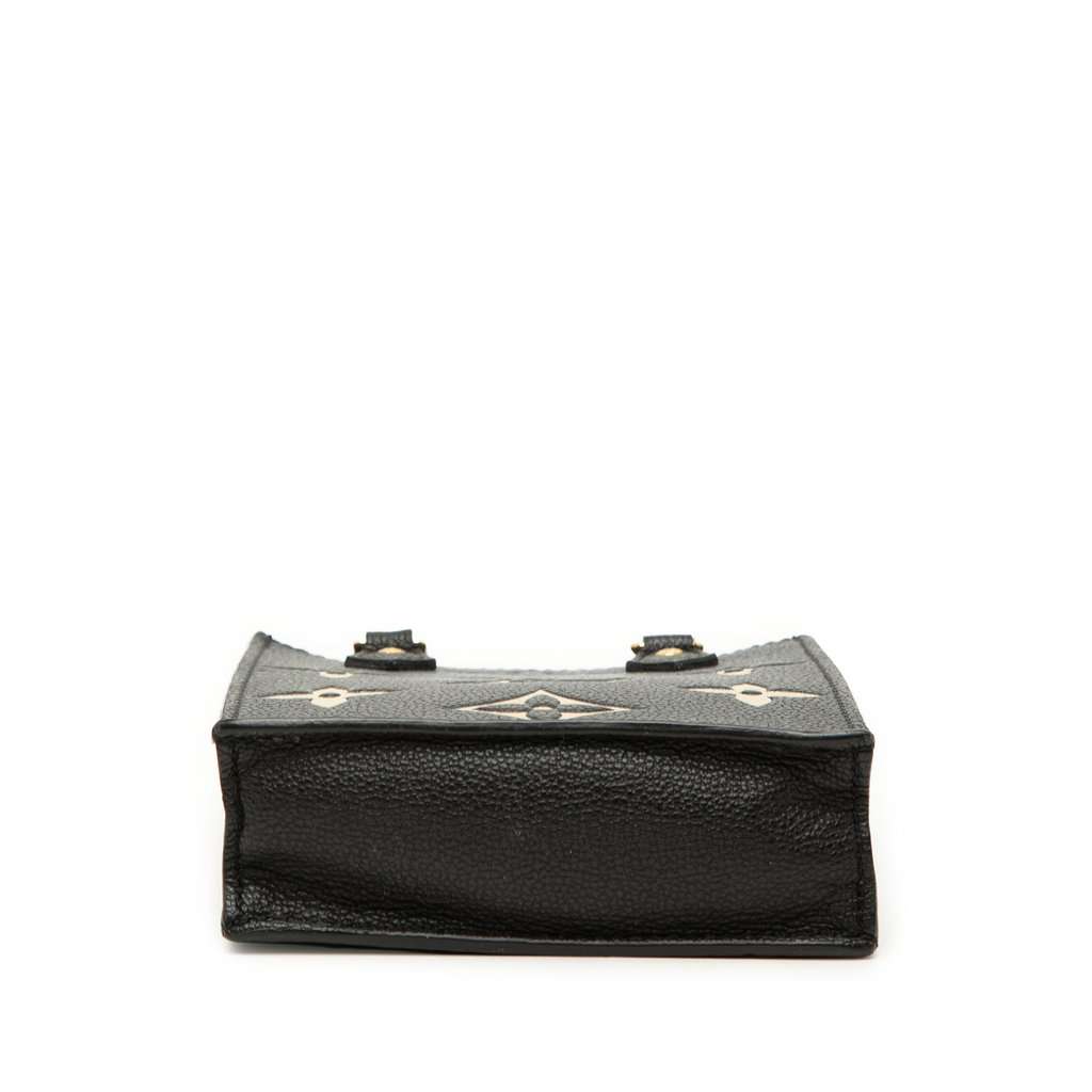 Louis Vuitton Bicolor Monogram Empreinte Petit Sac Plat Black Leather Very good condition - Inside View