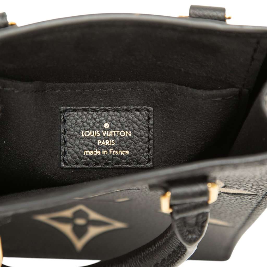 Louis Vuitton Bicolor Monogram Empreinte Petit Sac Plat Black Leather Very good condition - Box View