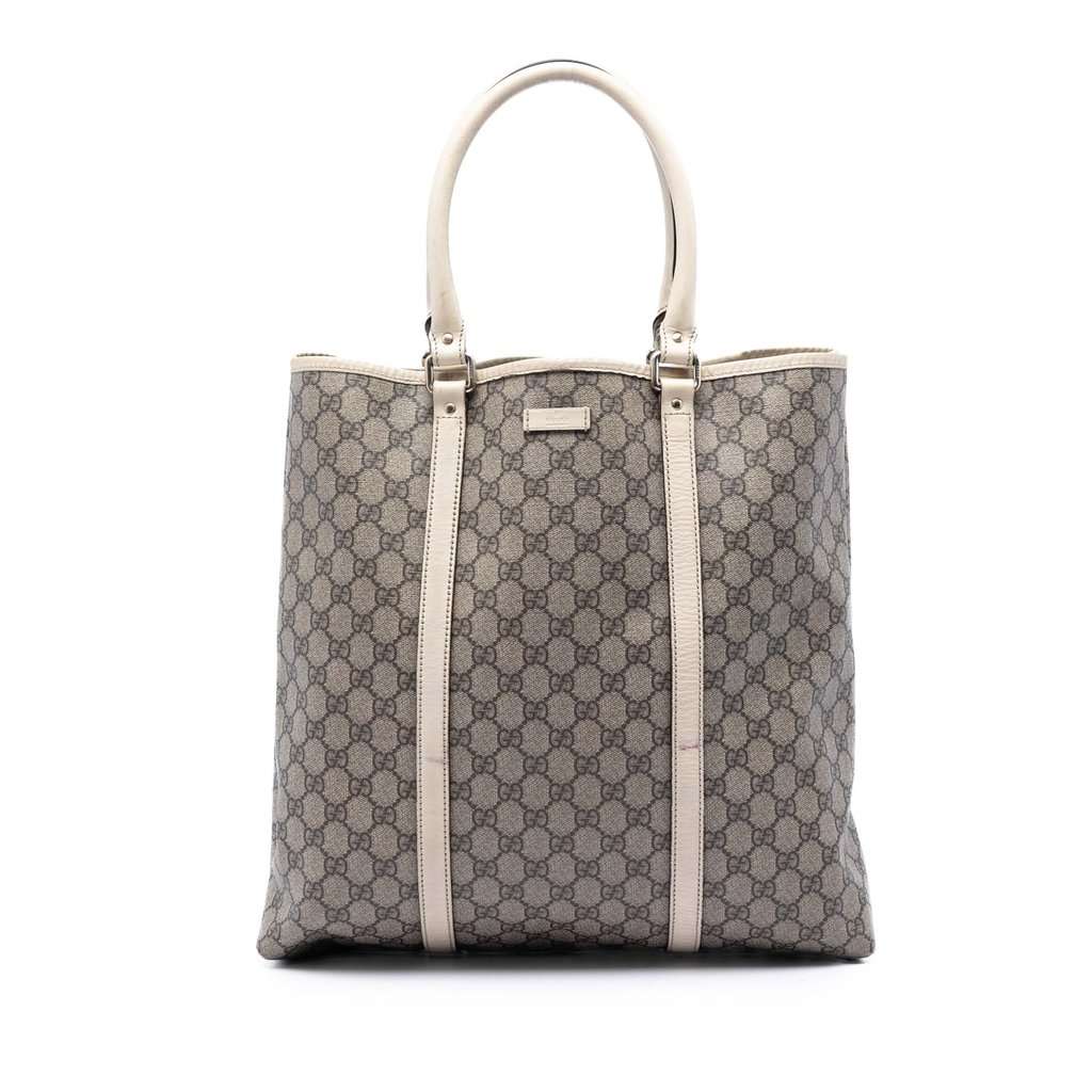 Gucci GG Supreme Joy Vertical Tote Beige Very good - Front View