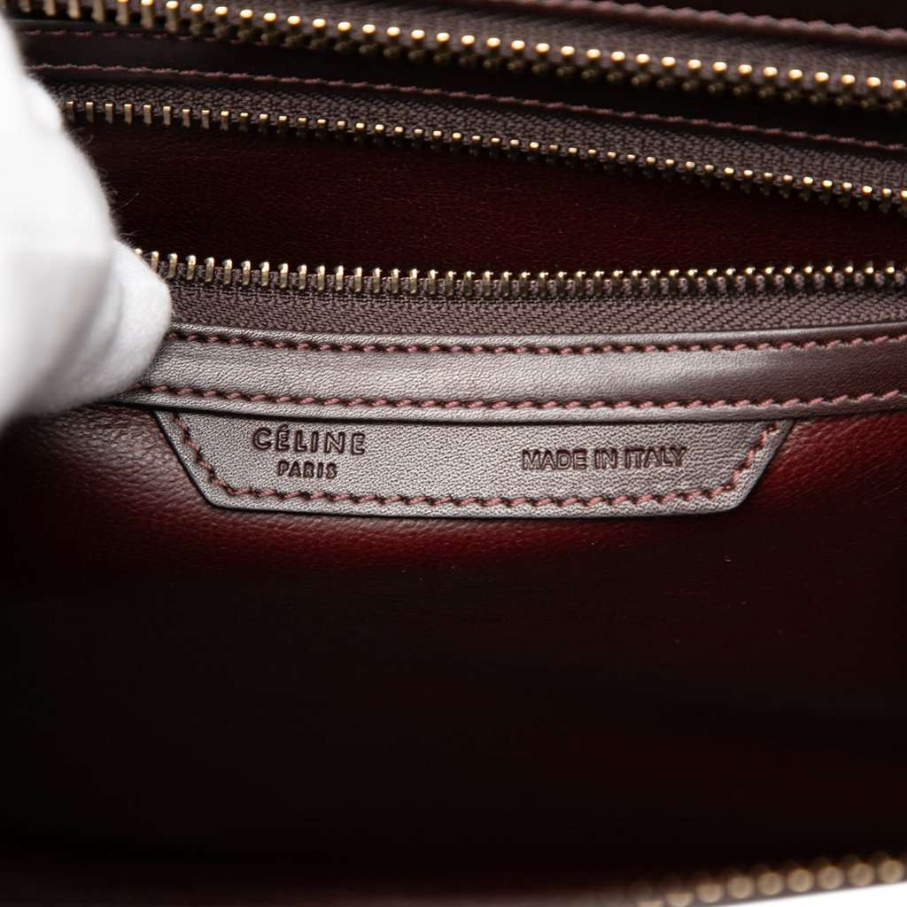 Celine Micro Tricolor Leather Luggage Tote Pink Leather Very good condition - Box View