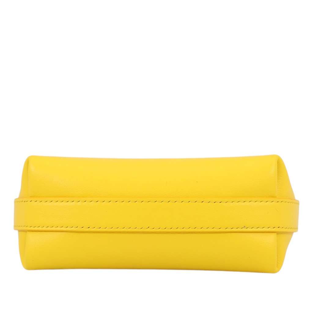 Salvatore Ferragamo Leather Gancini Hug Phone Holder Crossbody Yellow Leather Very good condition - Inside View
