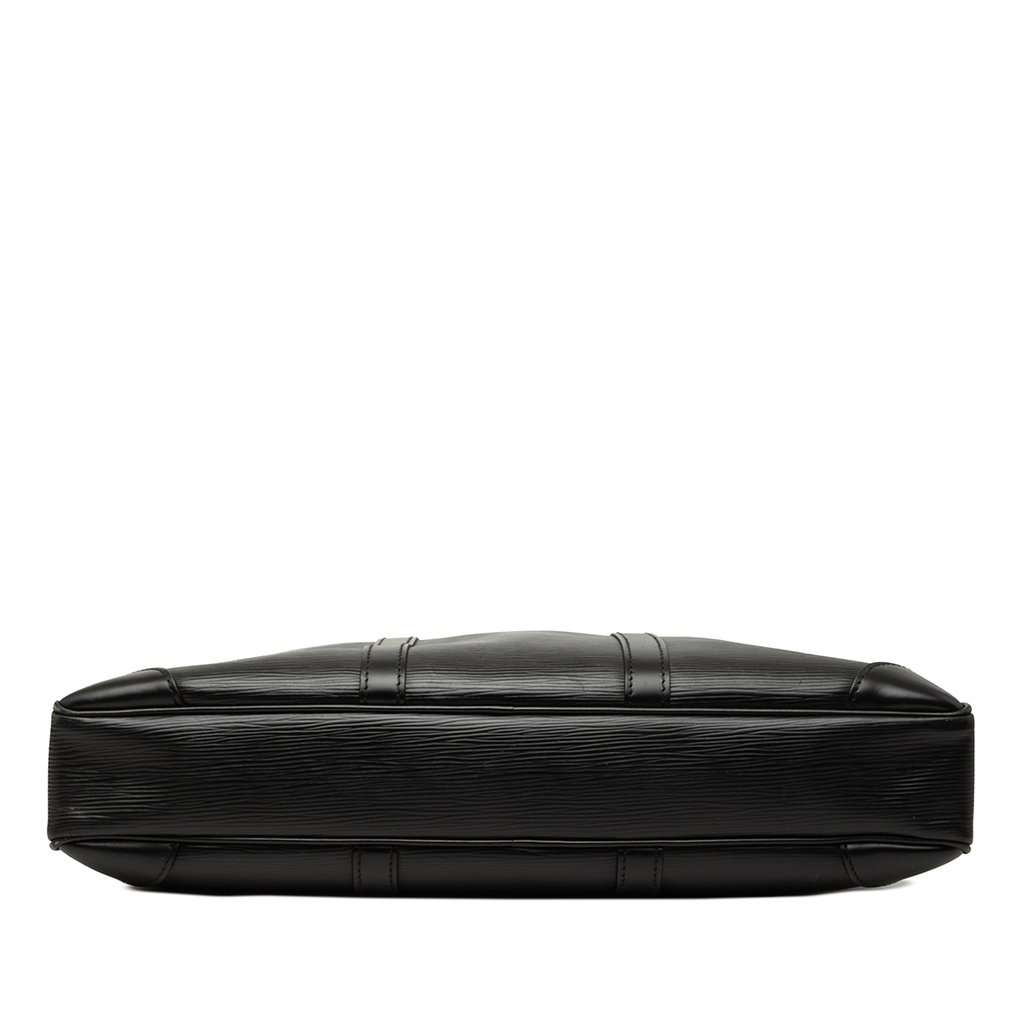 Louis Vuitton Epi Porte Documents Voyage Black Leather Very good - Inside View