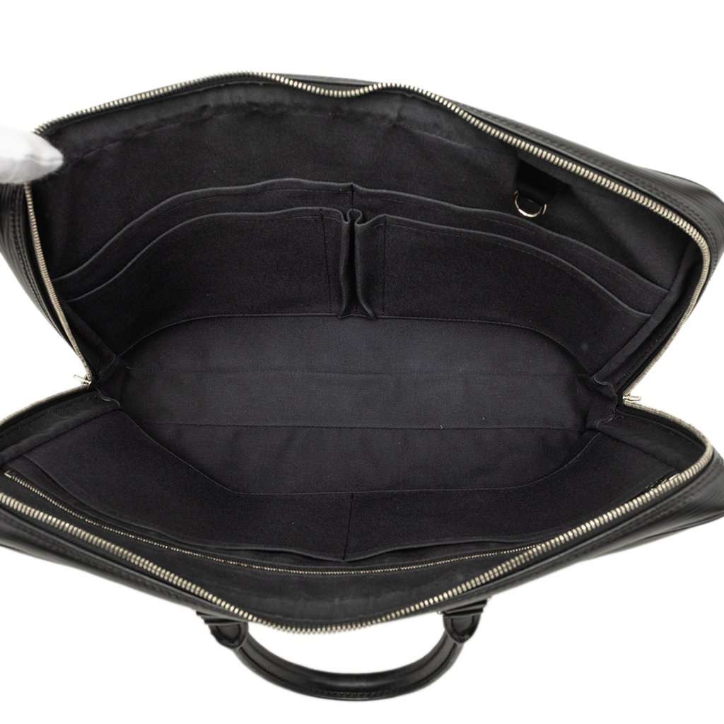 Louis Vuitton Epi Porte Documents Voyage Black Leather Very good - Model View