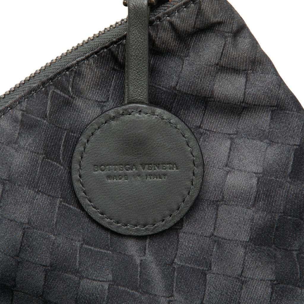 Bottega Veneta Nylon Intrecciomirage Pouch Black Very good - Box View
