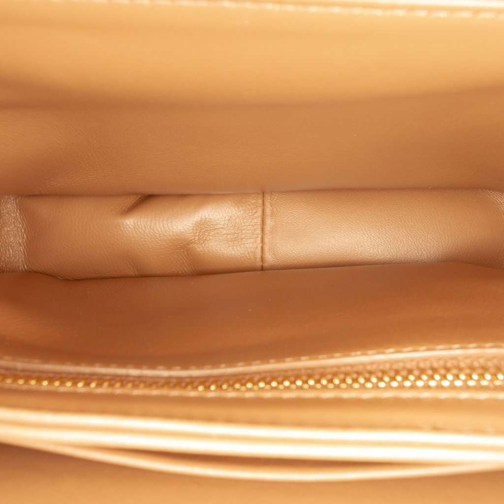Celine Teen Shiny Calfskin Triomphe Crossbody Brown Leather Very good condition - Model View