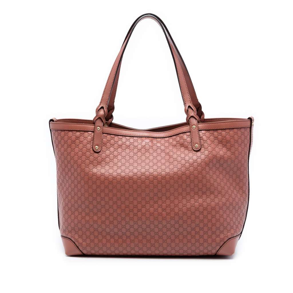 Gucci Medium Microguccissima Craft Tote Brown Leather Very good condition - Front View