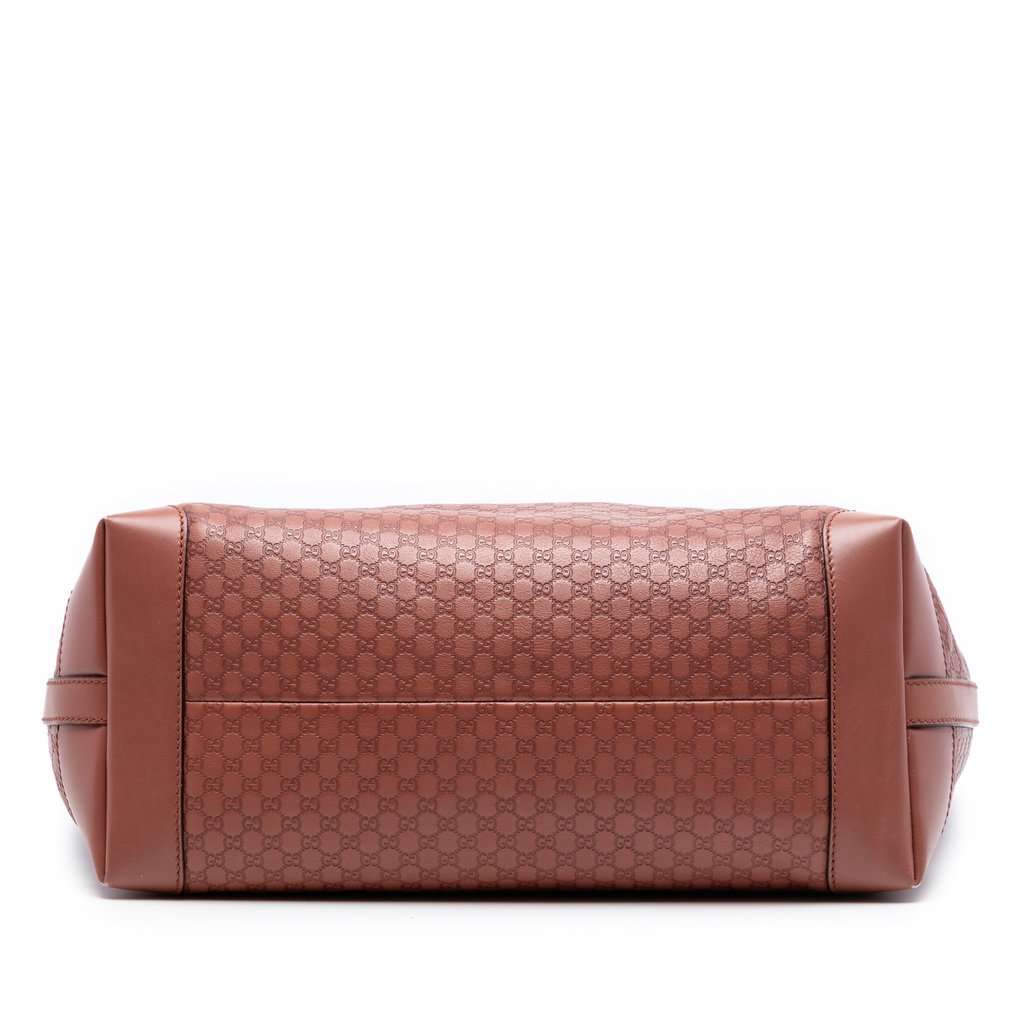 Gucci Medium Microguccissima Craft Tote Brown Leather Very good condition - Inside View
