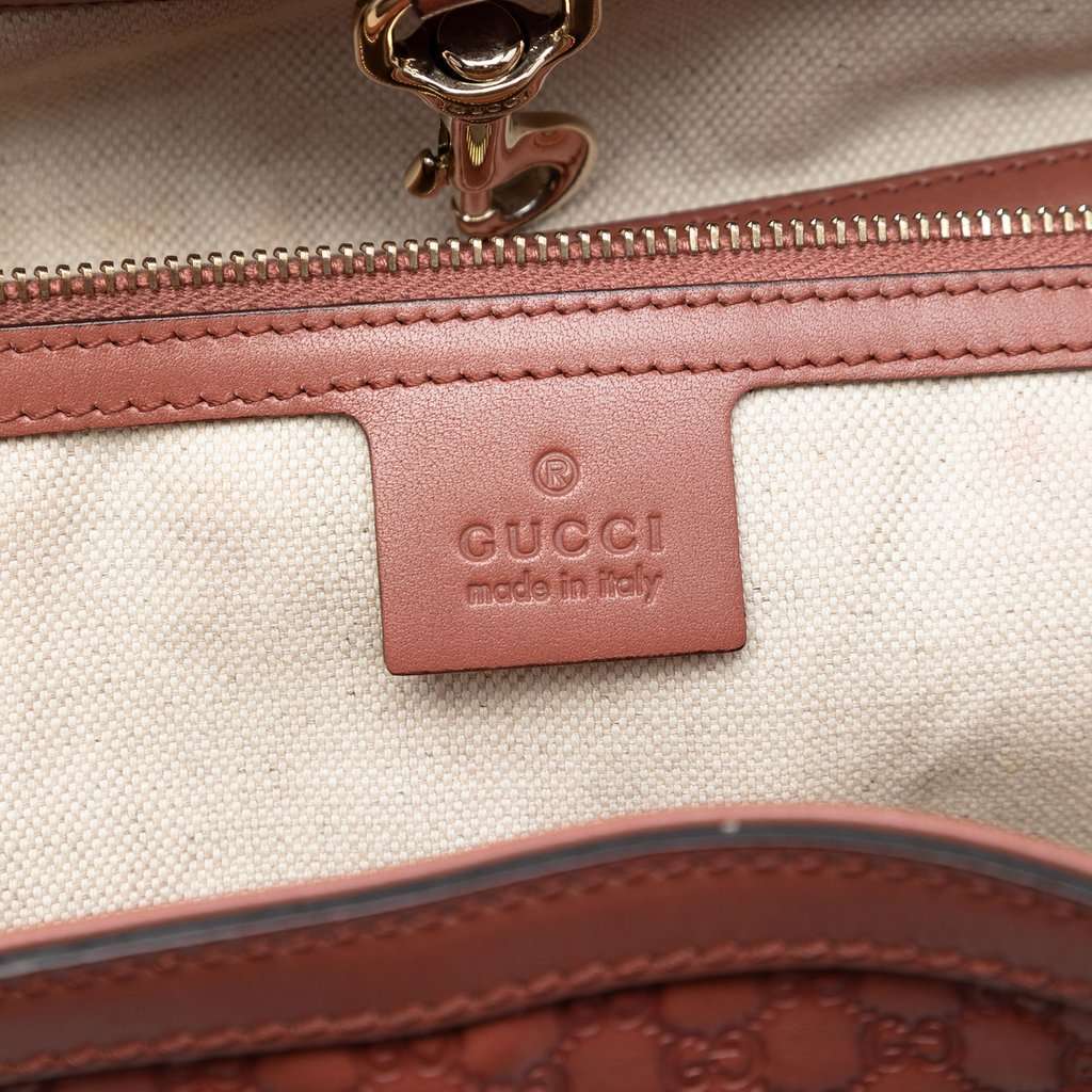 Gucci Medium Microguccissima Craft Tote Brown Leather Very good condition - Box View
