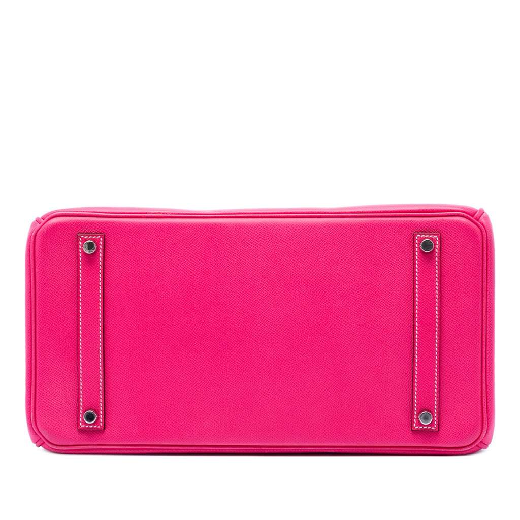 Hermès Epsom Candy Verso Birkin Retourne 35 Pink Leather Very good condition - Inside View