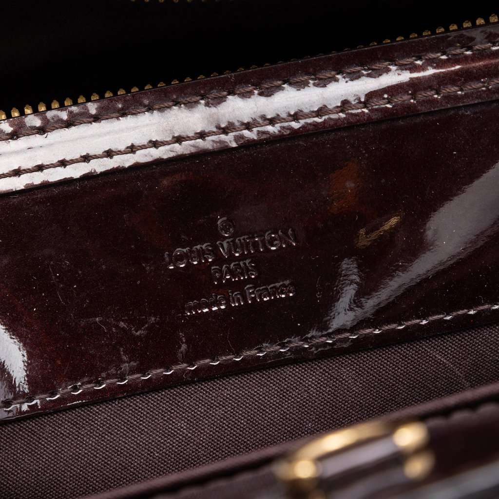 Louis Vuitton Monogram Vernis Virginia MM Purple Leather Very good - Box View