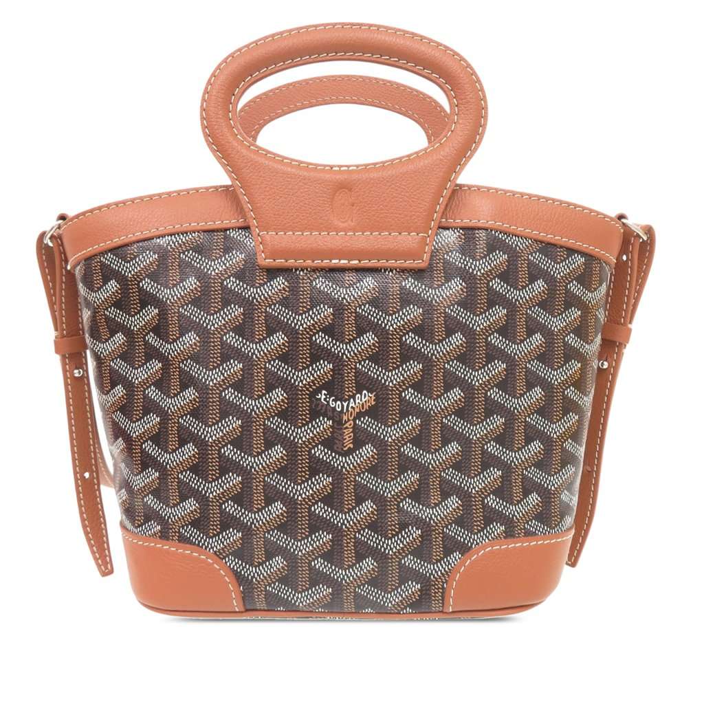 Goyard Mini Goyardine Beluga Brown Very good condition - Back View