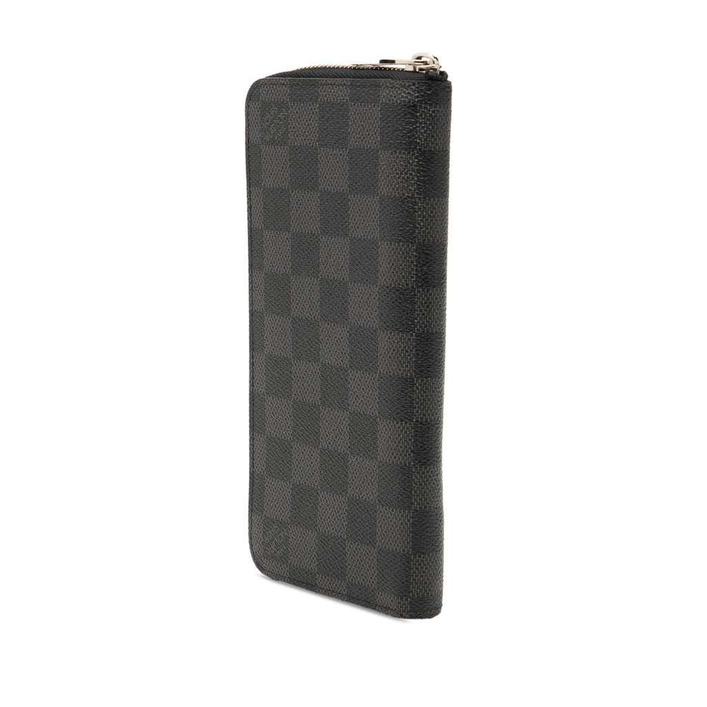 Louis Vuitton Damier Graphite Vertical Zippy Wallet Black Very good condition - Back View