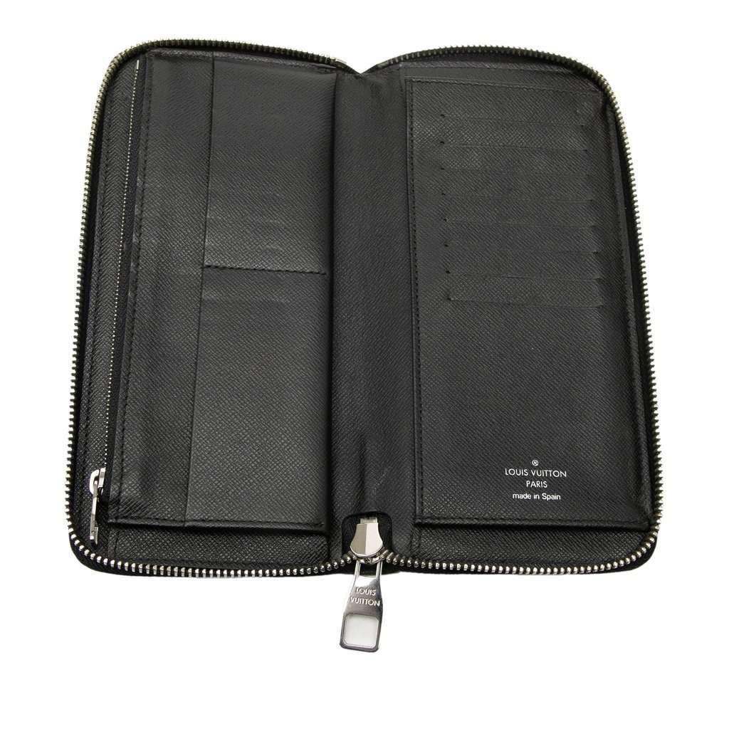 Louis Vuitton Damier Graphite Vertical Zippy Wallet Black Very good condition - Model View