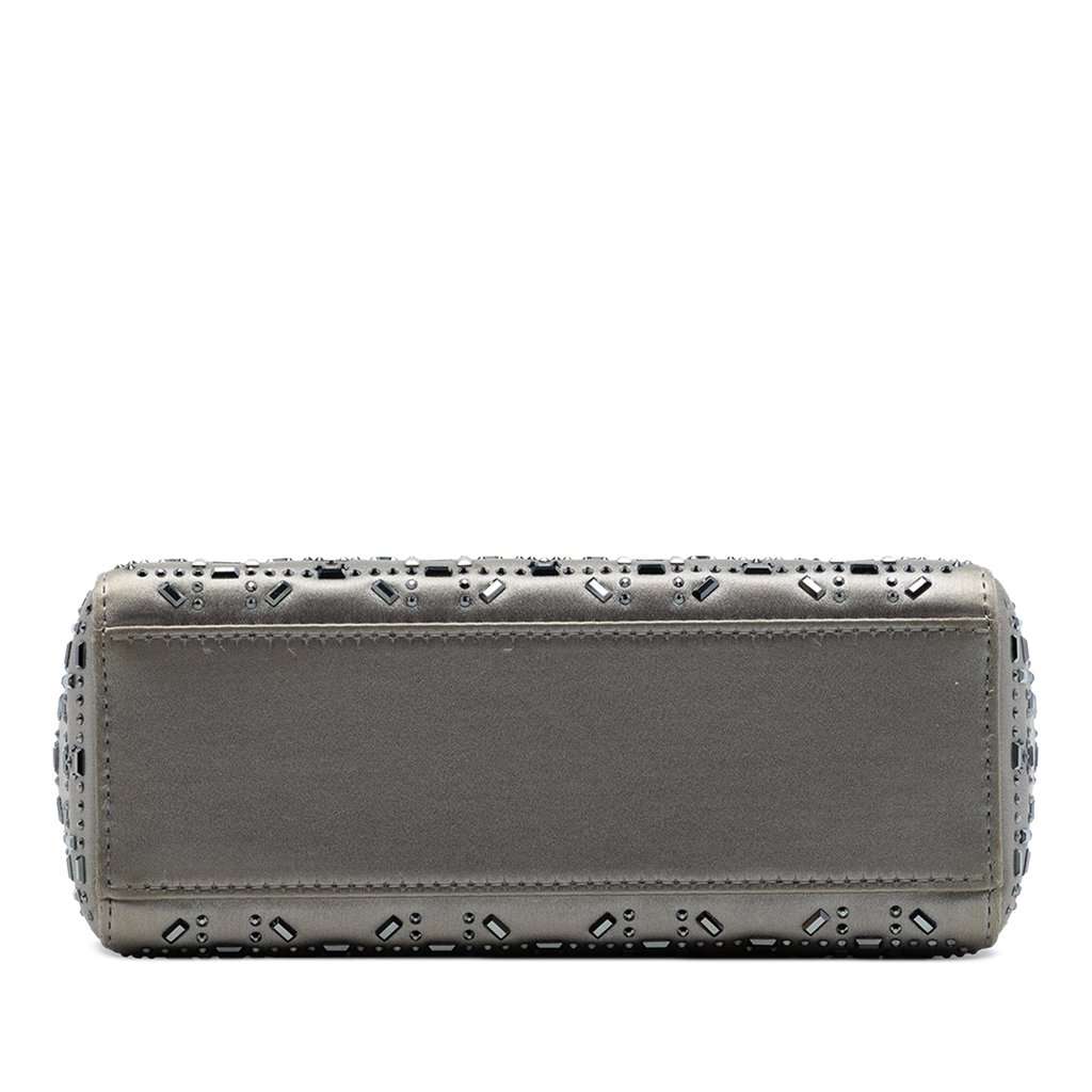 Dior Mini Satin Cannage Crystal Embellished Lady Dior MultiColor Very good condition - Inside View