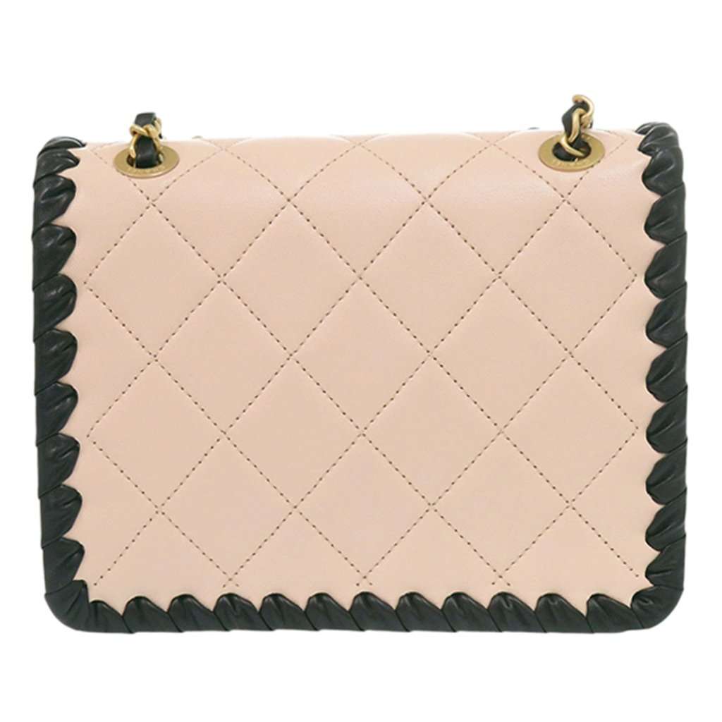 Chanel Mini CC Quilted Bicolor Calfskin Braided My Own Frame Flap Pink Leather Very good condition - Inside View