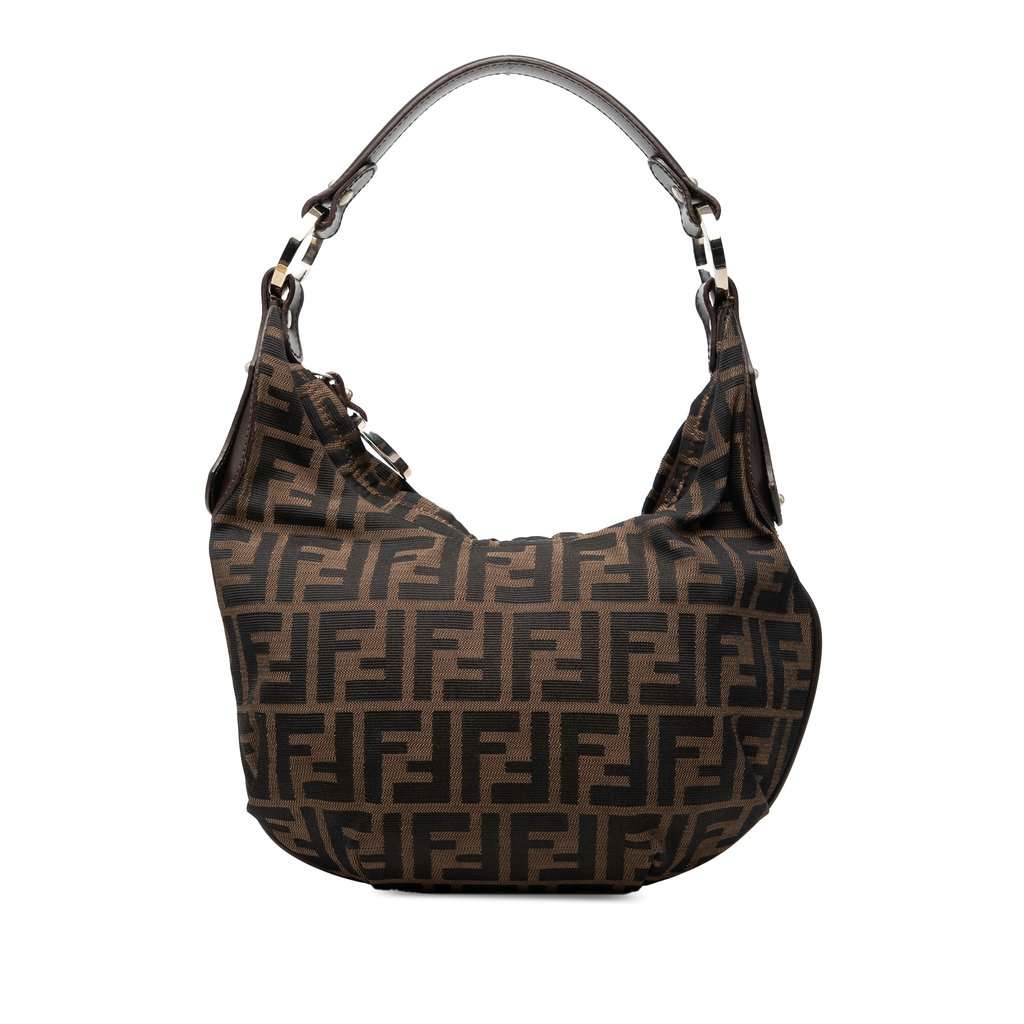 Fendi Zucca Canvas Chef Hobo Brown Very good condition - Front View