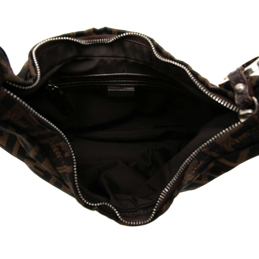 Fendi Zucca Canvas Chef Hobo Brown Very good condition - Model View