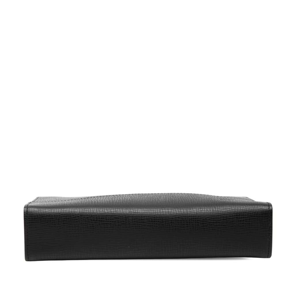 Burberry Calf Leather Clutch Black Leather Very good - Inside View