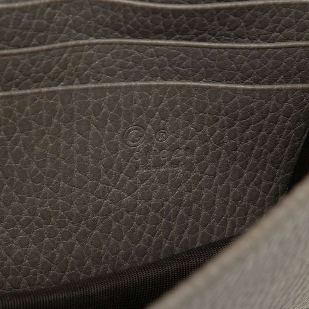 Gucci Dollar Calfskin Interlocking G Wallet on Chain Brown Leather Very good condition - Box View