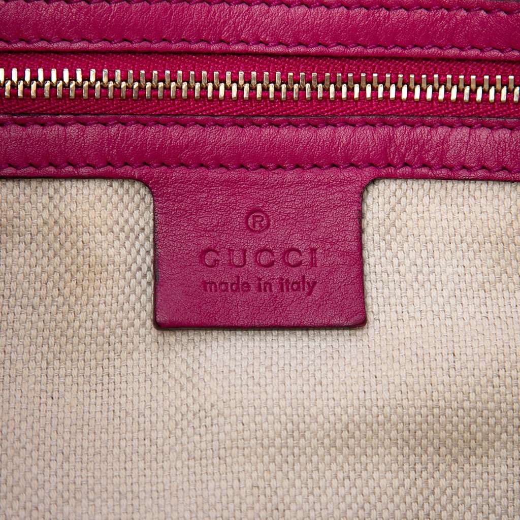 Gucci Medium Patent Soho Chain Tote Red Leather Very good - Box View