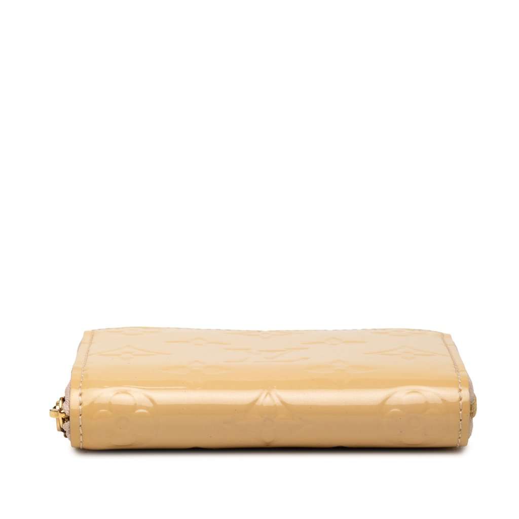 Louis Vuitton Monogram Vernis Zippy Coin Pouch Beige Leather Very good condition - Inside View