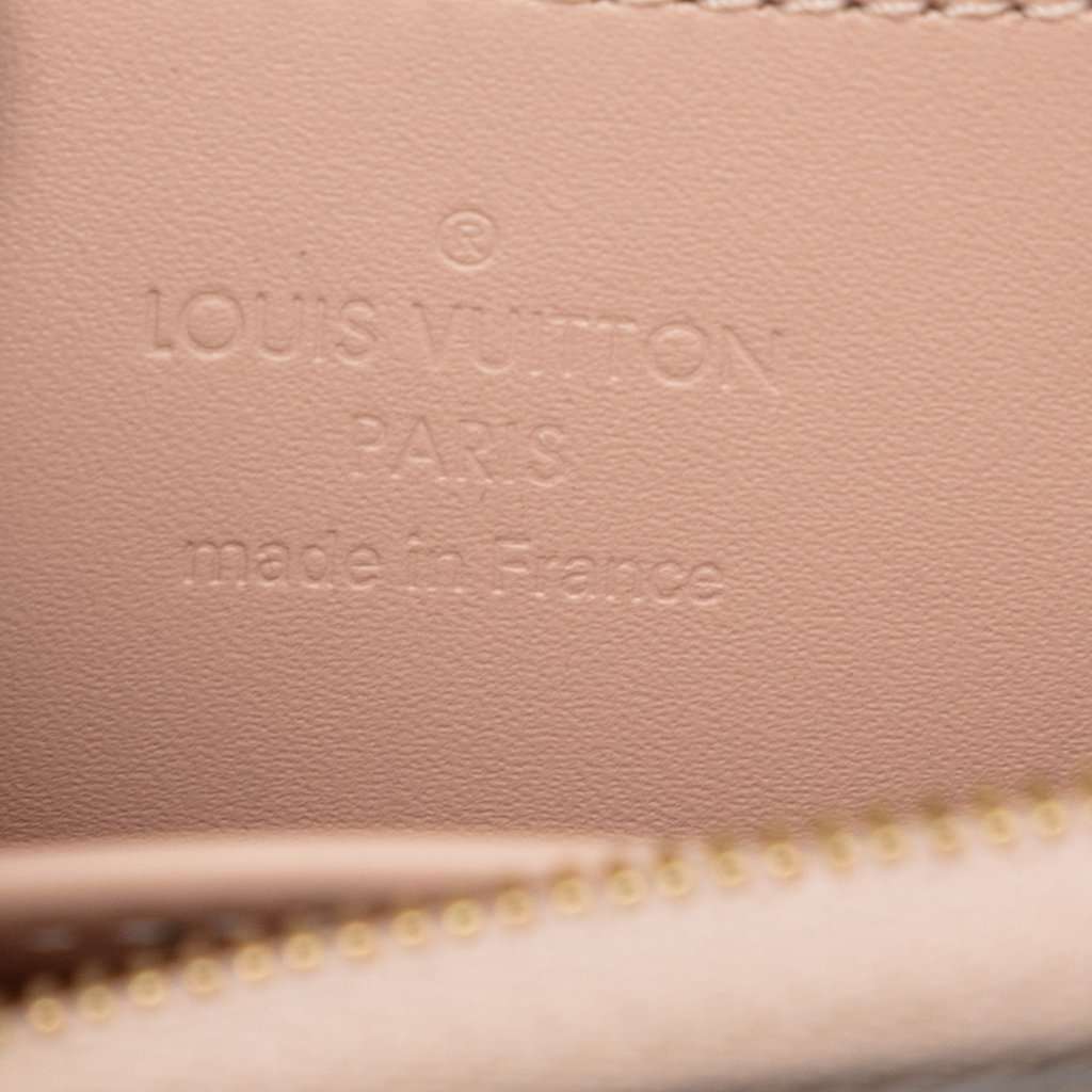 Louis Vuitton Monogram Vernis Zippy Coin Pouch Beige Leather Very good condition - Box View