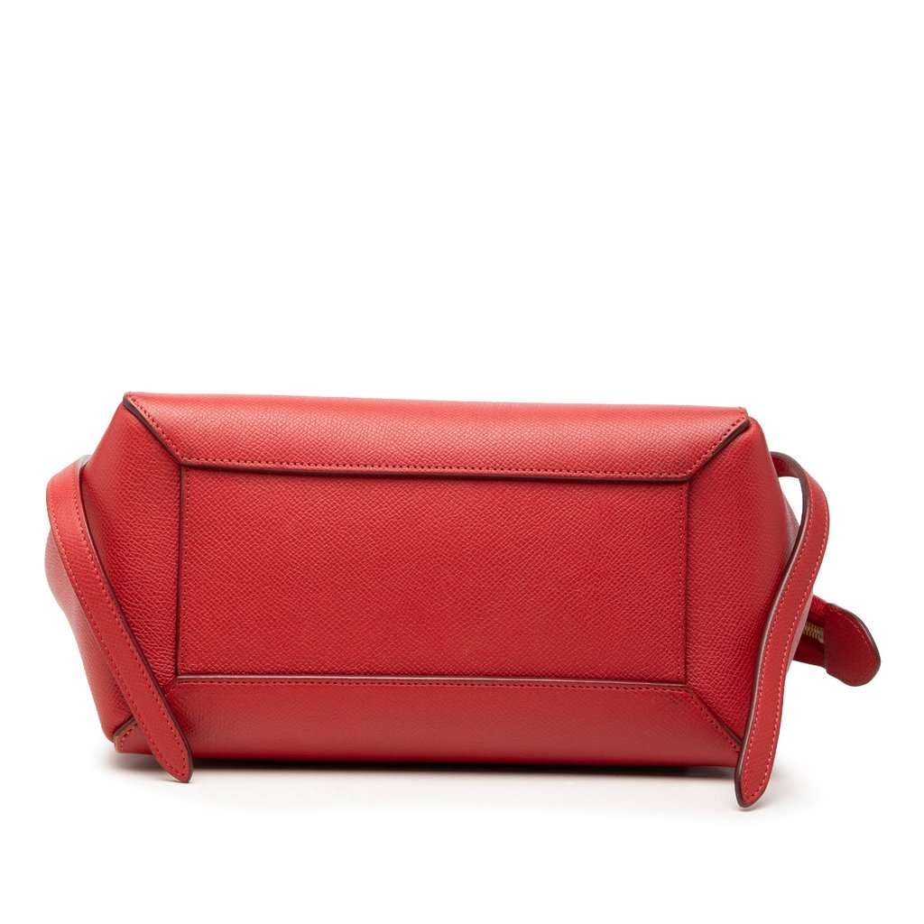 Celine Micro Grained Calfskin Belt Bag Red Leather Very good condition - Inside View