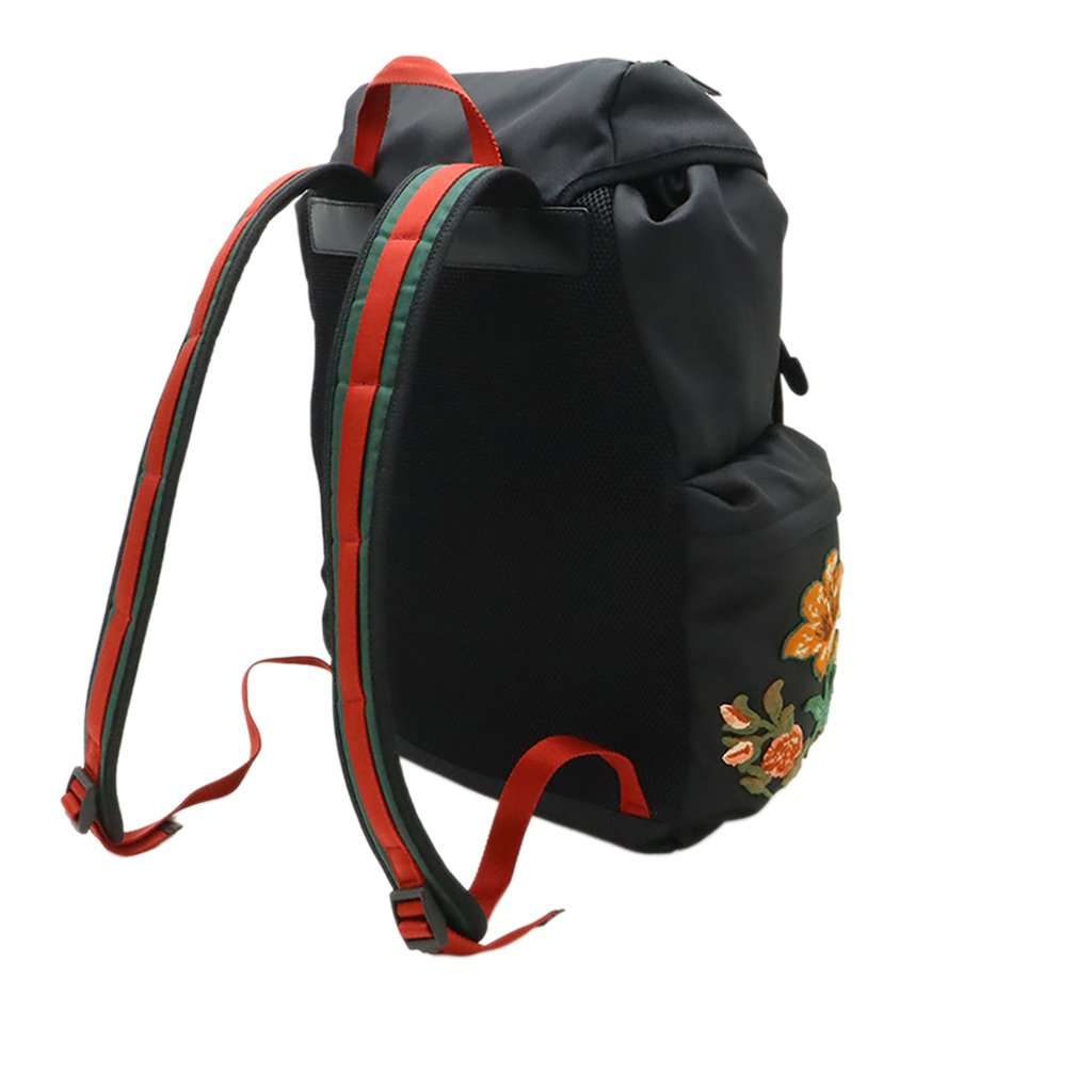 Gucci L'Aveugle Par Amour Techno Canvas Backpack Black Very good condition - Back View