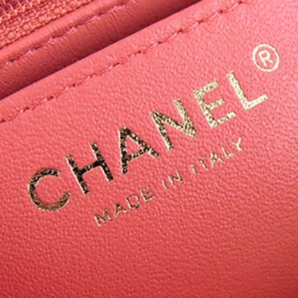 Chanel Mini Square Classic Lambskin Single Flap Pink Leather Very good condition - Box View