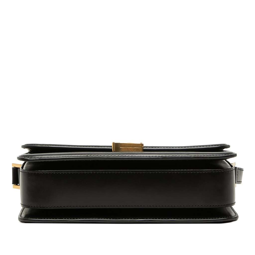 Saint Laurent Medium Calfskin Solferino Satchel In Box Black Leather Very good - Inside View
